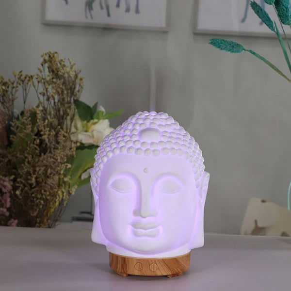 100ml Essential Oil Diffuser Buddha head Humidifier With Night Lamp Aromatherapy Mist Foger Maker Essential Oil Diffuse For Home