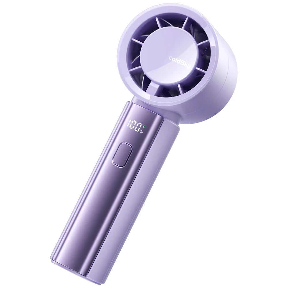 coldSky Portable Handheld Fan High-Speed Cooling Fan 4000mAh Battery Rechargeable Mini Fan Perfect for Beach Travel Vacation