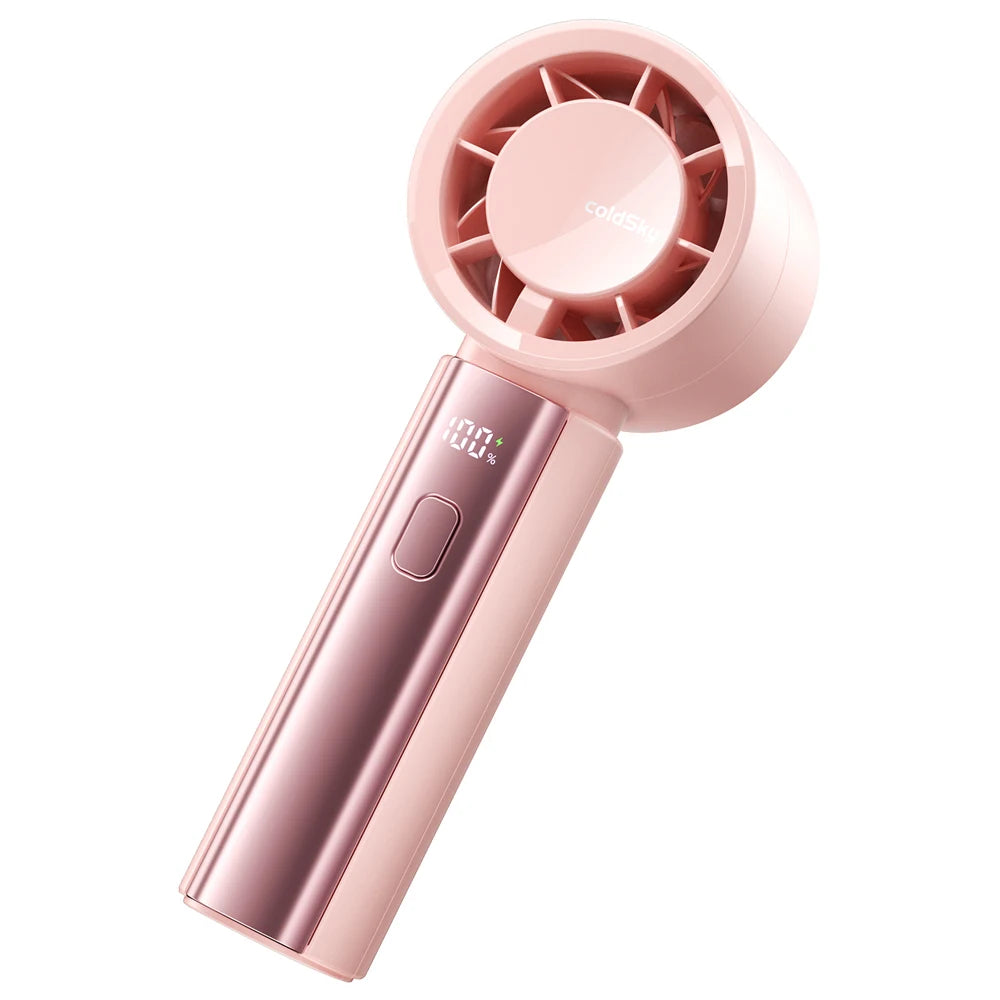 coldSky Portable Handheld Fan High-Speed Cooling Fan 4000mAh Battery Rechargeable Mini Fan Perfect for Beach Travel Vacation