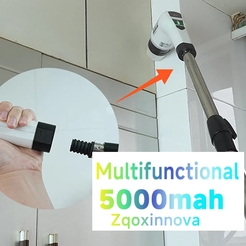 Household Multipurpose Electric Cleaning Brush Cordless Spin Scrubber Kitchen Gadgets Hair Brushes Bathroom Broom Toilet Mops