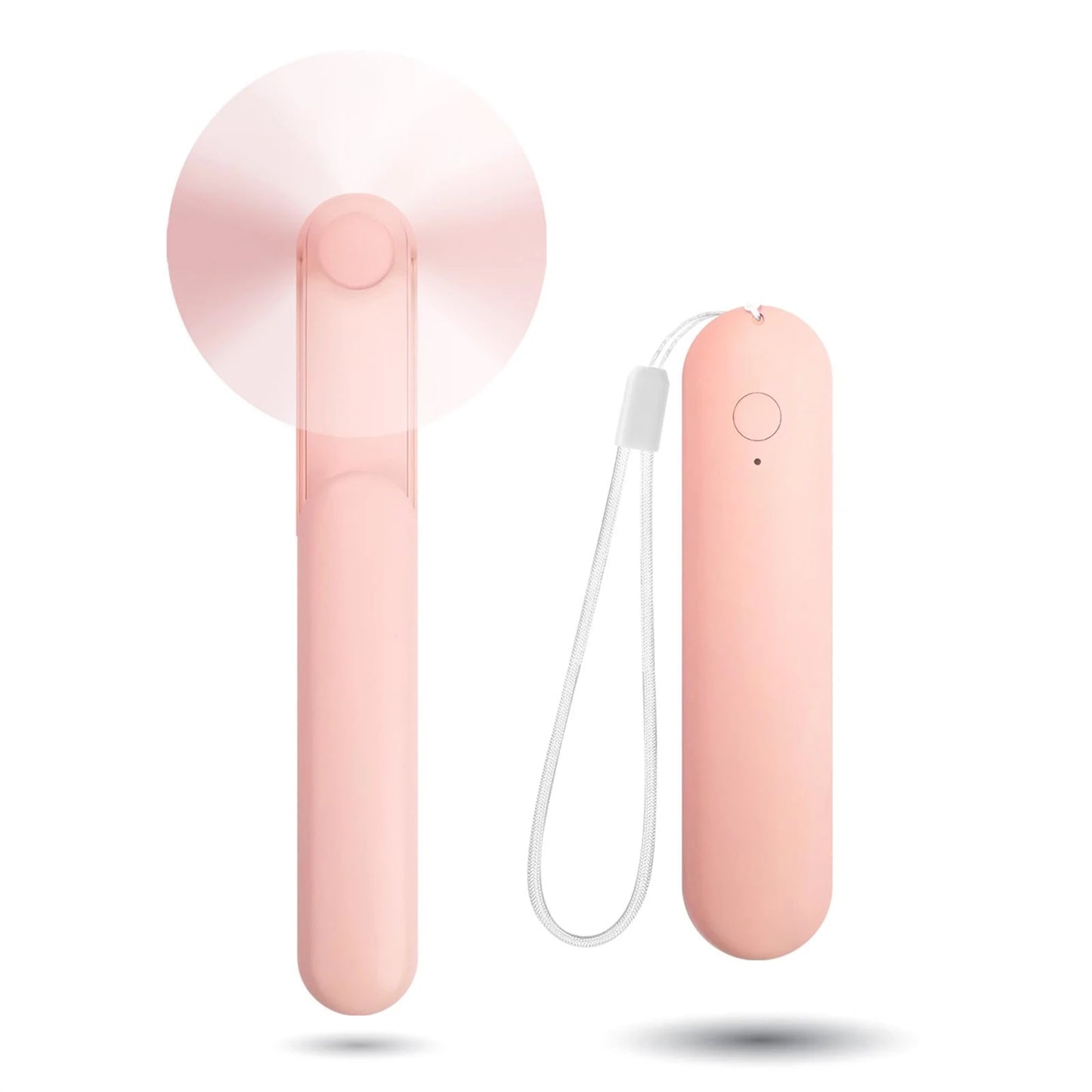 Handheld Mini Fan, Portable Small Pocket Fan, USB Rechargeable Personal Fan with Power Bank, Travel Summer Essentials for Women