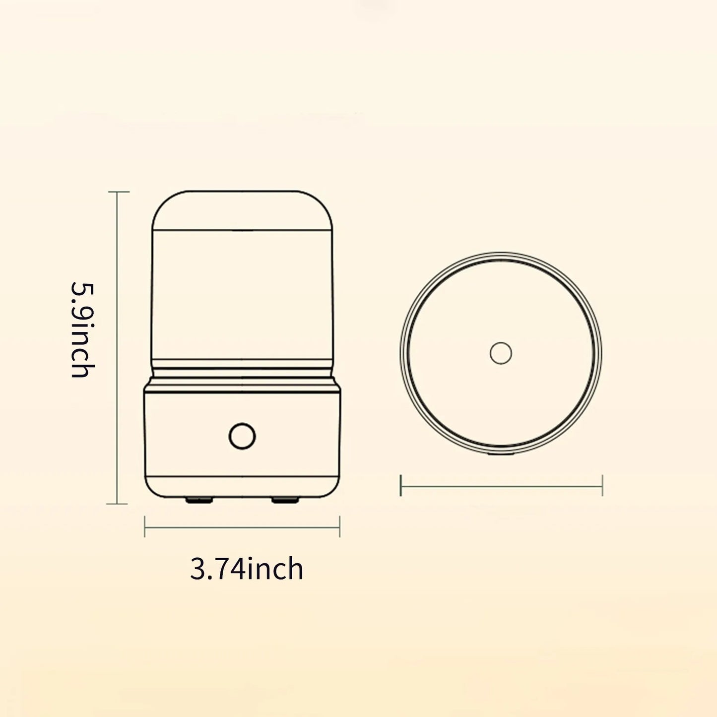 Portable Mini Aroma Diffuser USB Air Humidifier Essential Oil Night Light Cold Mist Maker Sprayer for Home Gift