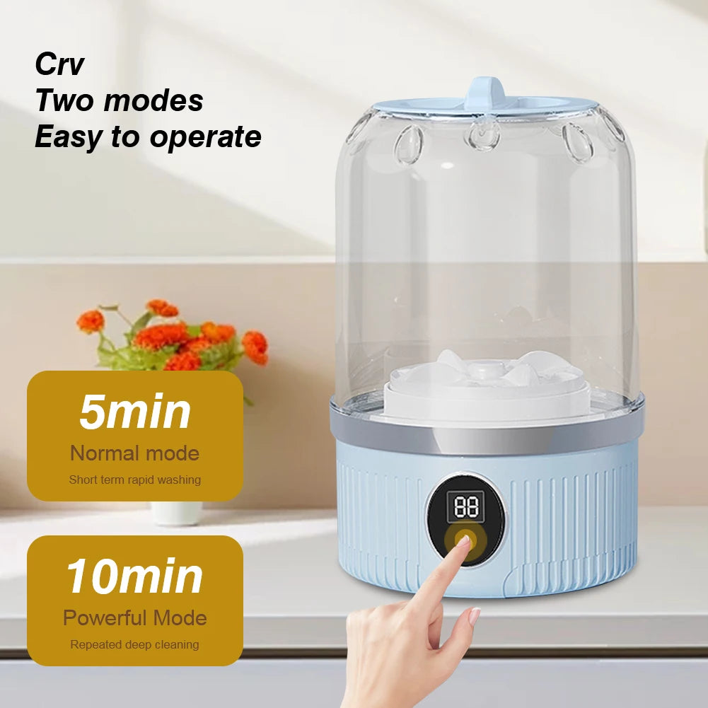 Portable Mini Washing Machine Mini Laundry Washer Machine Underwear Cleaning Tool For Dormitories Travel Camping Hotel Apartment