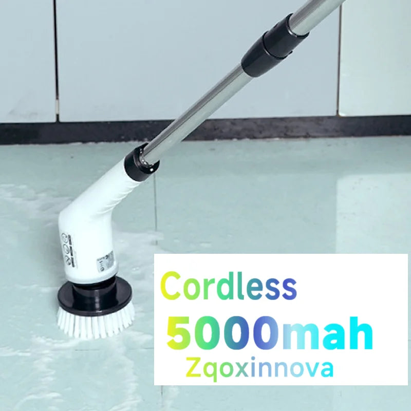 Household Multipurpose Electric Cleaning Brush Cordless Spin Scrubber Kitchen Gadgets Hair Brushes Bathroom Broom Toilet Mops