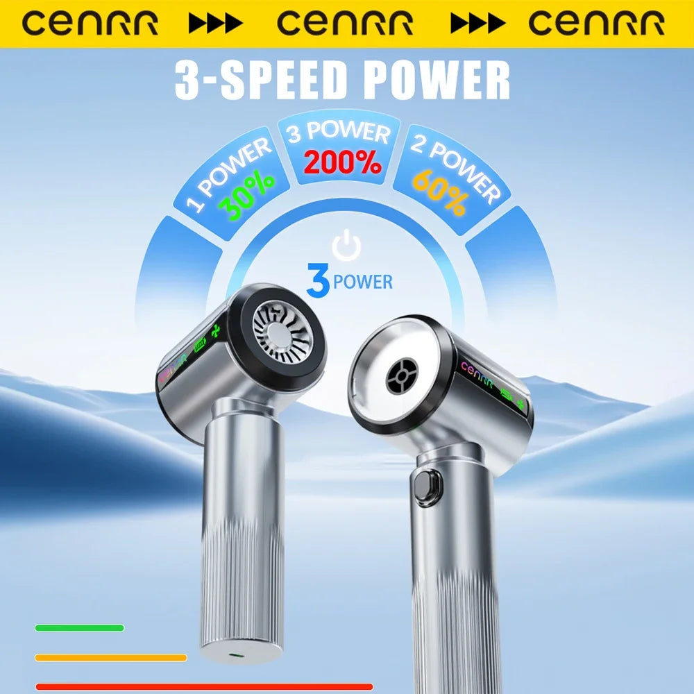 NEW CENRR Car Vacuum Cleaner for Home Strong Suction Powerful Portable HandHeld Car Cleaner Dust Display Lamp Air Gun