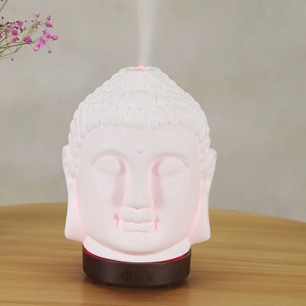 100ml Essential Oil Diffuser Buddha head Humidifier With Night Lamp Aromatherapy Mist Foger Maker Essential Oil Diffuse For Home