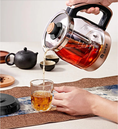 220V Automatic Kettle Health Care Kettle Thick Glass 1.2L Electric Teapot Insulation Electric Water Cooker Water Boiling Pot