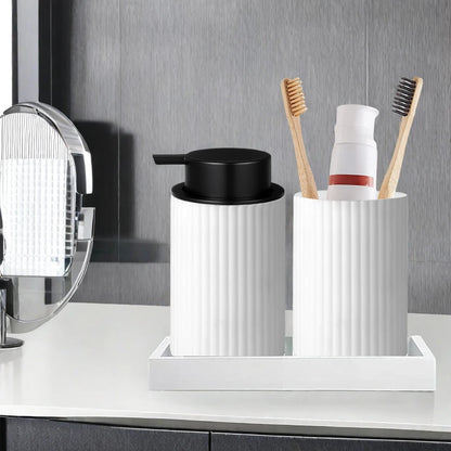 Black Foaming Hand Soap Dispenser Bathroom or Kitchen Dish and Hand Soap Foam Maker Refillable Lotion Pump Bottle Home Decor