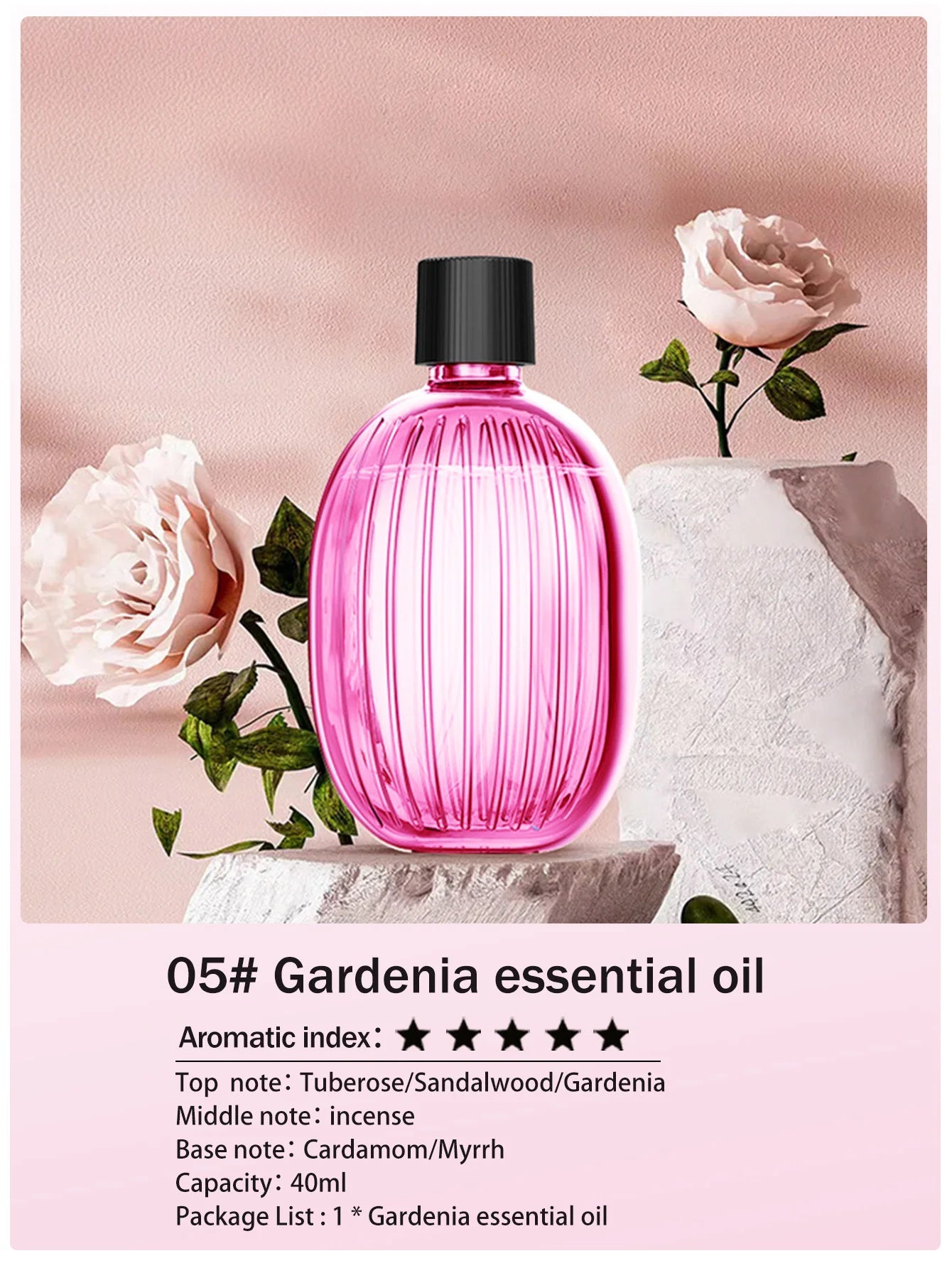 Rechargeable portable aromatherapy diffuser - Essential oil therapy machine - 6 types of aromatherapy oils -5 spray modes