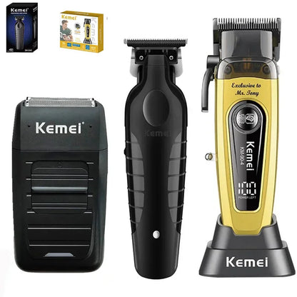 Kemei 2299 90-4 1102 11500RPM Rechargeable Hair Clippers Barber Cordless Hair Trimmer Electric Shaver Men Hair Cutting Machine