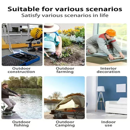 6In Camping Fan Outdoor Fishing Wireless Desktop Portable Metal Strong Wind Fan FIt Makita/Dewalt/Milwaukee 20V Battery