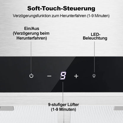 TopStrong 60cm 700m³/h Touch Control Wall-Mounted Extractor Hood TT0660D2-CC-I2