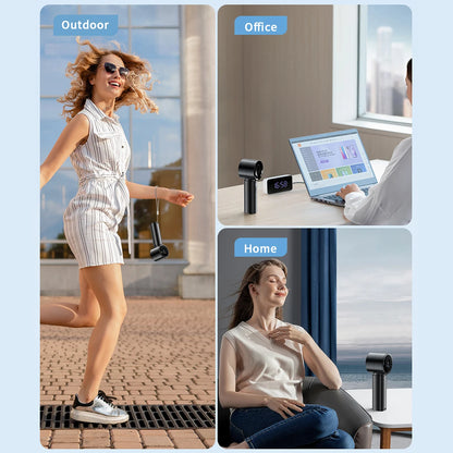 coldSky Portable Handheld Fan High-Speed Cooling Fan 4000mAh Battery Rechargeable Mini Fan Perfect for Beach Travel Vacation
