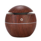 Essential Oil Aroma Diffuser USB Ultrasonic Cool Mist Sprayer Wood Grain Air Humidifier Electric Purifier for Home , Car, office