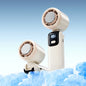 29000 RPM Semiconductor Refrigeration Handheld Electric Fan High-speed Violent Turbo Fan Folding Neck Hanging Ice Pack Small Fan