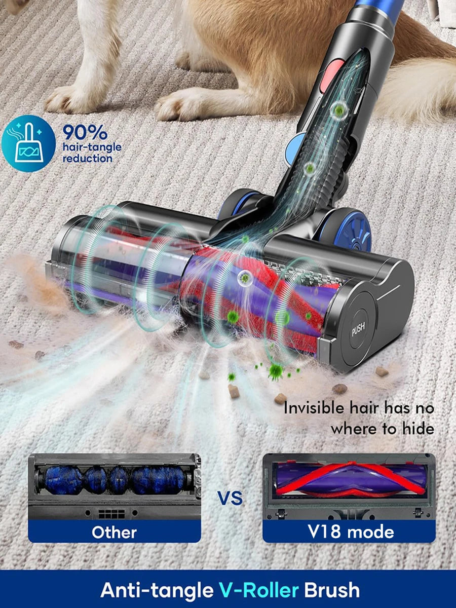 Armo V18 Handheld Wireless Vacuum Cleaner 50kPa 550W Power 6 in 1 LED Display Cordless Vacuum Cleaner Home Sweeper Machine