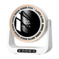 USB Desktop Fan Remote Control 4000mAh Rechargeable Wall Mount Table Air Circulator with Night Light for Office Bedroom