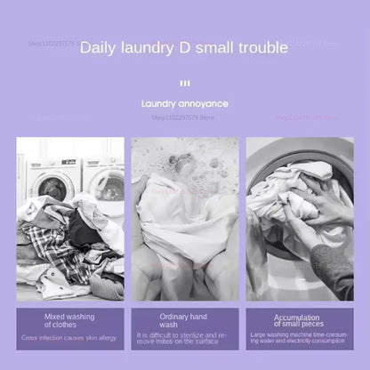 8L Portable Foldable Small Washing Machine With Spin Dryer Home Washing Machine Set Suitable For Socks And Underwear Dormitory