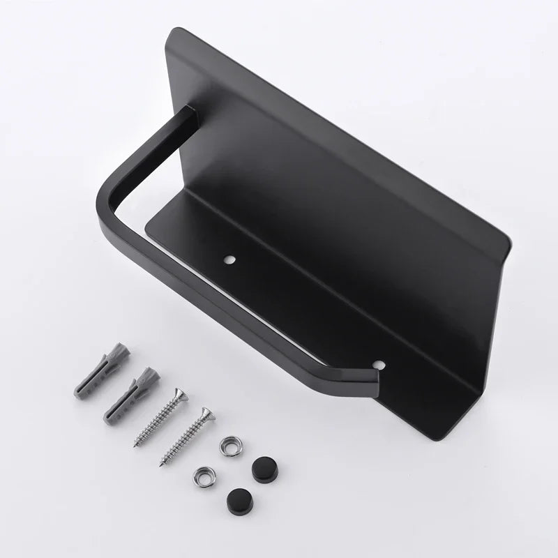 High Quality Wall Mounted Toilet Paper Holder Rustproof Thickened 304 Stainless Steel Storage Rack for Bathroom Kitchen
