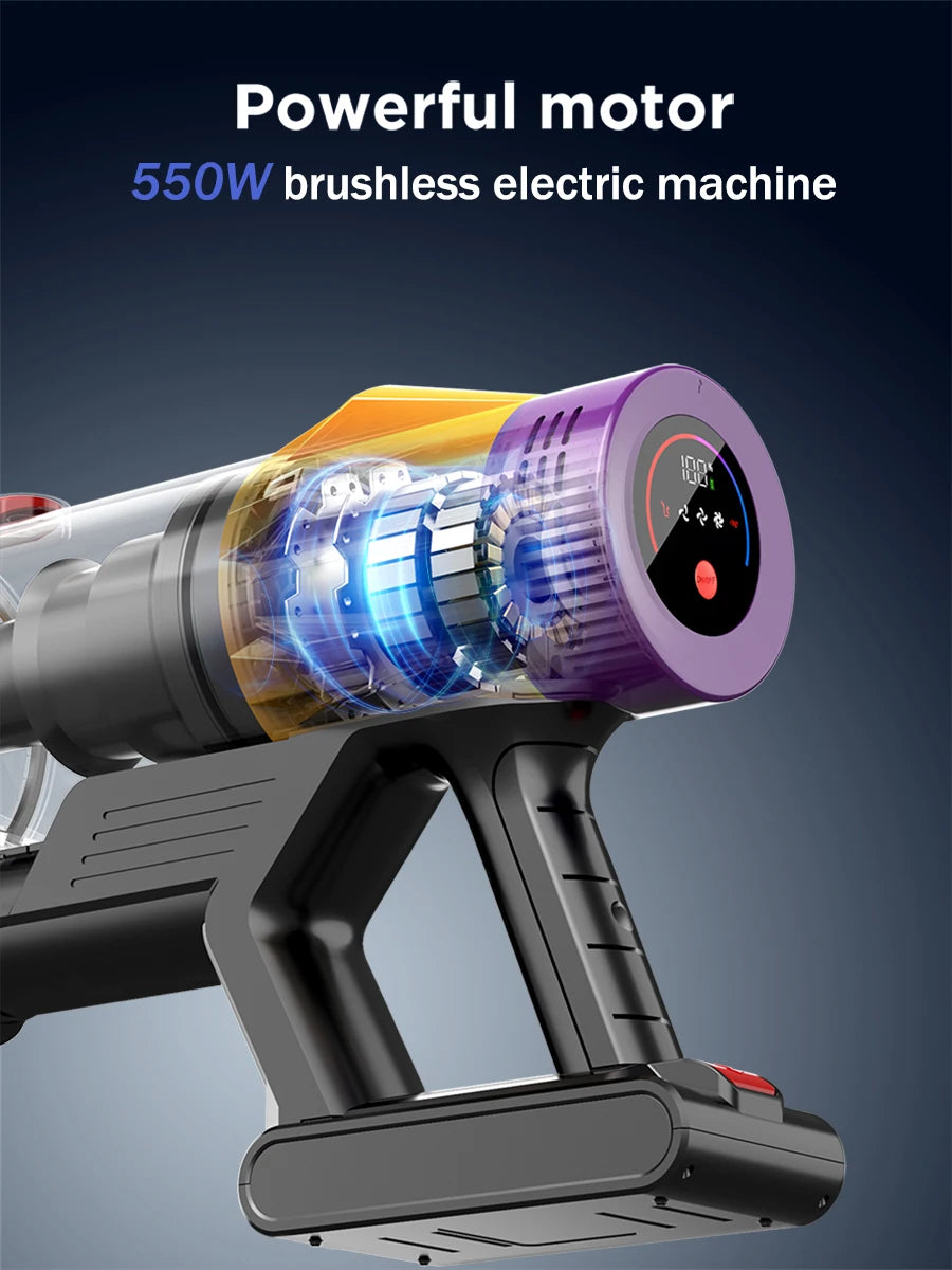 Armo V18 Handheld Wireless Vacuum Cleaner 50kPa 550W Power 6 in 1 LED Display Cordless Vacuum Cleaner Home Sweeper Machine