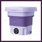 8 Liters Portable Foldable Mini Washing Machine With Spin Dryer Compact Laundry Washer For Socks Underwear Travel Camping Dorm