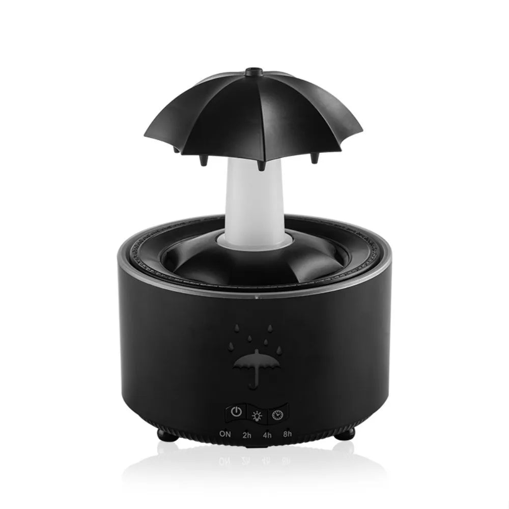 Christmas Tree Raindrops Air Humidifier UFO Umbrella Aroma Essential Oils Diffuser RGB Night Lights Home Office Aroma Diffuser