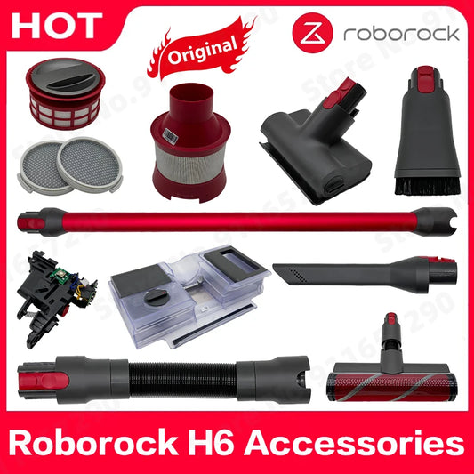 Roborock H6 HEPA Filter Extension Rod Gap Suction Brush Electric Mite Removal Brush Floor Brush Hoses water tank Trigger Switch