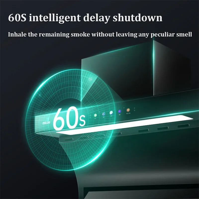 90cm Large Suction Hood Kitchen Range Hood Exhaust Fan Built-in Hood Household Side Double Suction Rental Kitchen Exhaust Hoods