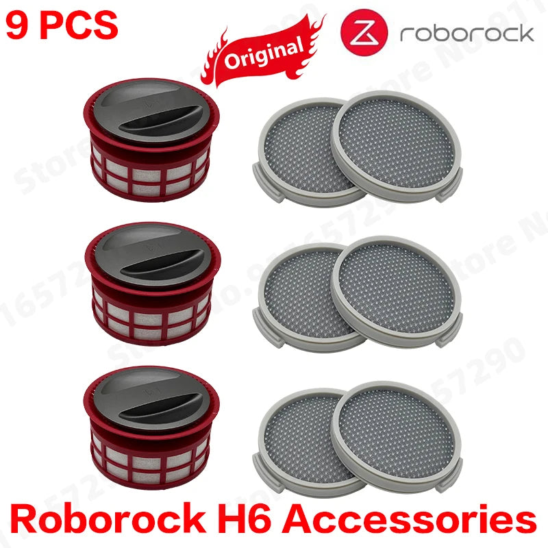 Roborock H6 HEPA Filter Extension Rod Gap Suction Brush Electric Mite Removal Brush Floor Brush Hoses water tank Trigger Switch