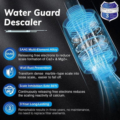 BriskSpring Salt free Terminal Water descaler Physical Scale Inhibitor G1/2" Connector Anti- Limescale Water Heater Softener