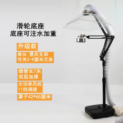 Small Home Moxibustion Exhaust System, Vertical Smoke Extractor Fan, Indoor Moxibustion Smoke Extractor, Multi-angle Adjustable
