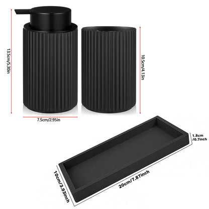 Black Foaming Hand Soap Dispenser Bathroom or Kitchen Dish and Hand Soap Foam Maker Refillable Lotion Pump Bottle Home Decor