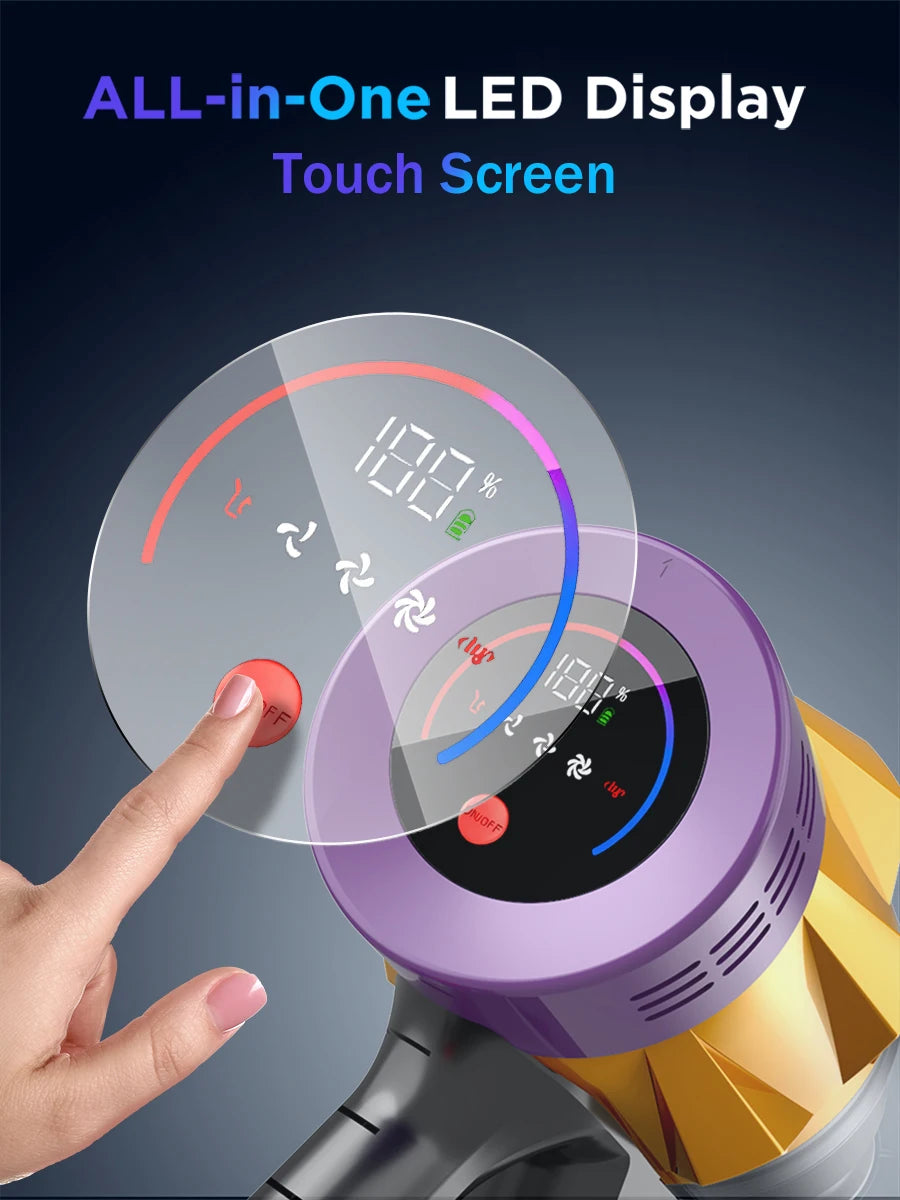 Armo V18 Handheld Wireless Vacuum Cleaner 50kPa 550W Power 6 in 1 LED Display Cordless Vacuum Cleaner Home Sweeper Machine