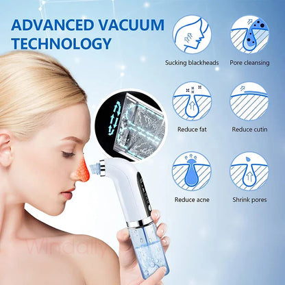 Emeka Black Head Remover Pore Vacuum Cleaner Electric Micro Small Bubble Facial Cleasing Machine USB Rechargeable Beauty Device