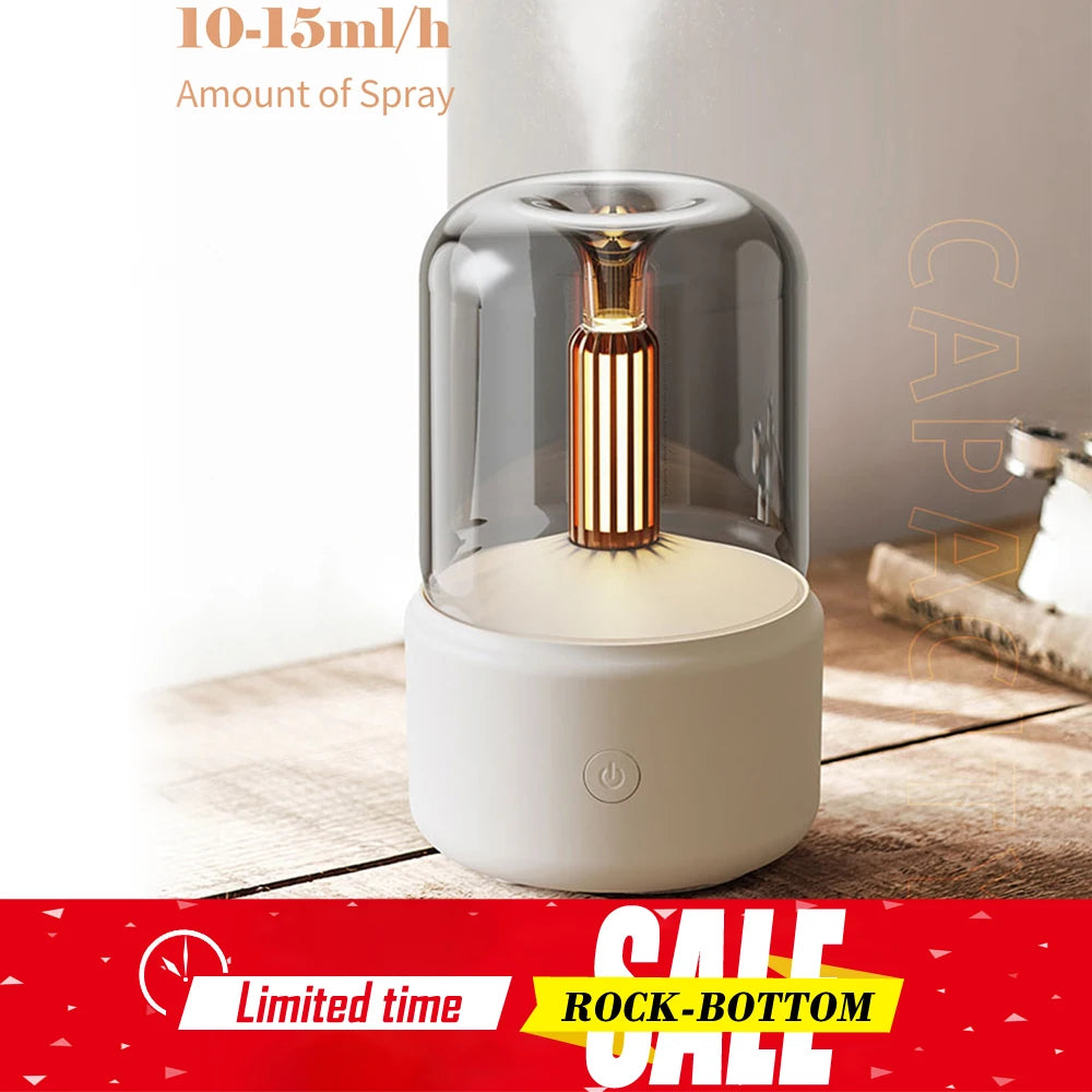 Portable Mini Aroma Diffuser USB Air Humidifier Essential Oil Night Light Cold Mist Maker Sprayer for Home Gift