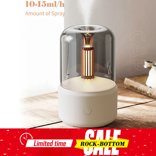Portable Mini Aroma Diffuser USB Air Humidifier Essential Oil Night Light Cold Mist Maker Sprayer for Home Gift