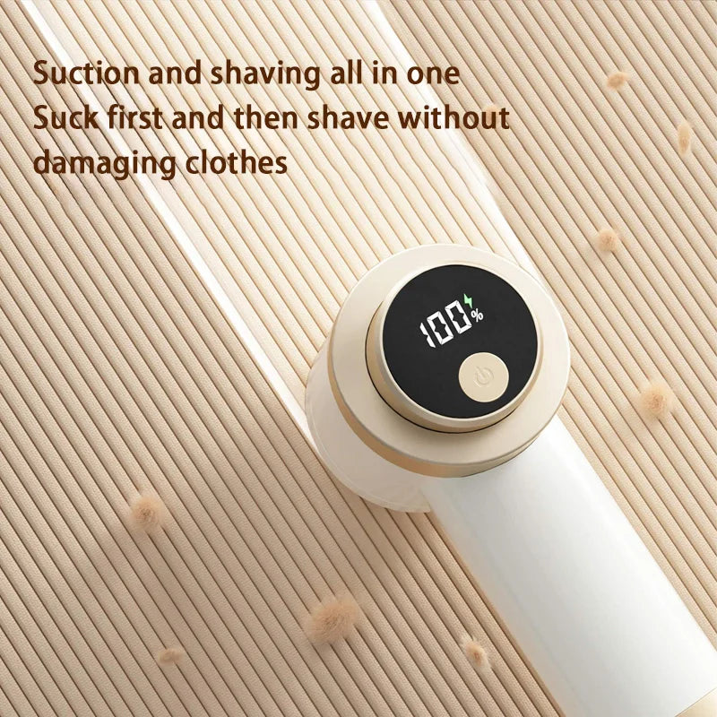 Rechargeable Wireless Lint Remover Digital Display Fabric Shaver With LCD Screen 3 in 1 Sweater Defuzzer for Clothes Socks Sofa