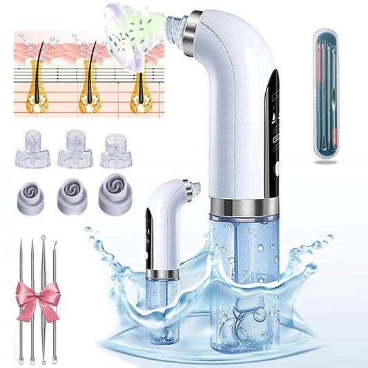 Emeka Black Head Remover Pore Vacuum Cleaner Electric Micro Small Bubble Facial Cleasing Machine USB Rechargeable Beauty Device