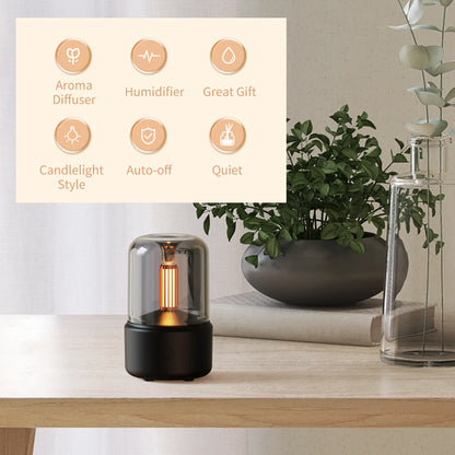 Portable Mini Aroma Diffuser USB Air Humidifier Essential Oil Night Light Cold Mist Maker Sprayer for Home Gift