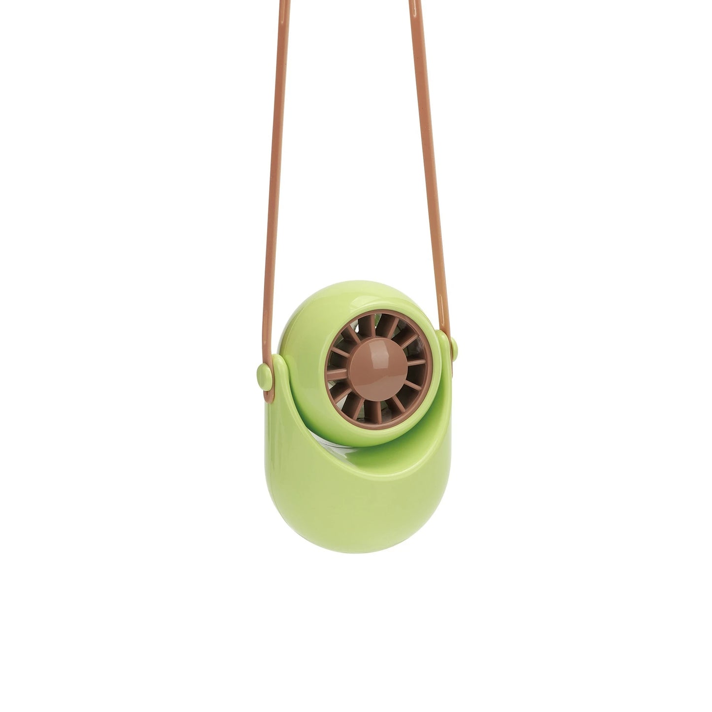 Silicone cord adjustable wind direction turbine desktop halterneck handheld outdoor convenient USB small fan