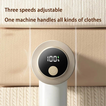Rechargeable Wireless Lint Remover Digital Display Fabric Shaver With LCD Screen 3 in 1 Sweater Defuzzer for Clothes Socks Sofa