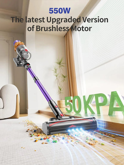 Armo V18 Handheld Wireless Vacuum Cleaner 50kPa 550W Power 6 in 1 LED Display Cordless Vacuum Cleaner Home Sweeper Machine