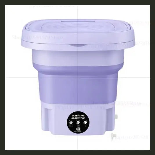 8L Portable Foldable Small Washing Machine With Spin Dryer Home Washing Machine Set Suitable For Socks And Underwear Dormitory