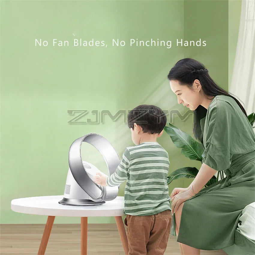 Bladeless Fan Muted Home Intelligent Wall Mounted Shaking Head Fan Floor Fan Remote Control Electric Fan Circulation Fan 220V