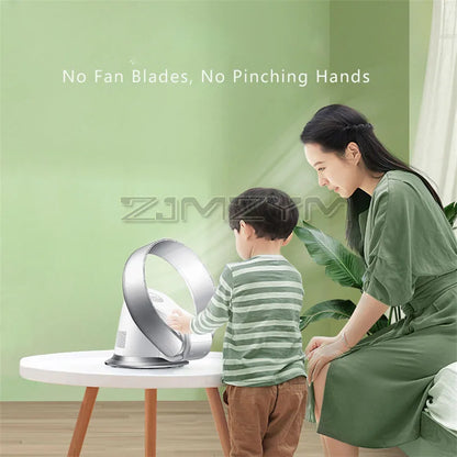 Bladeless Fan Muted Home Intelligent Wall Mounted Shaking Head Fan Floor Fan Remote Control Electric Fan Circulation Fan 220V