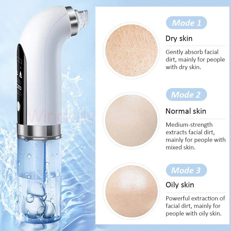 Emeka Black Head Remover Pore Vacuum Cleaner Electric Micro Small Bubble Facial Cleasing Machine USB Rechargeable Beauty Device