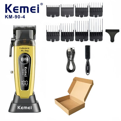 Kemei 2299 90-4 1102 11500RPM Rechargeable Hair Clippers Barber Cordless Hair Trimmer Electric Shaver Men Hair Cutting Machine