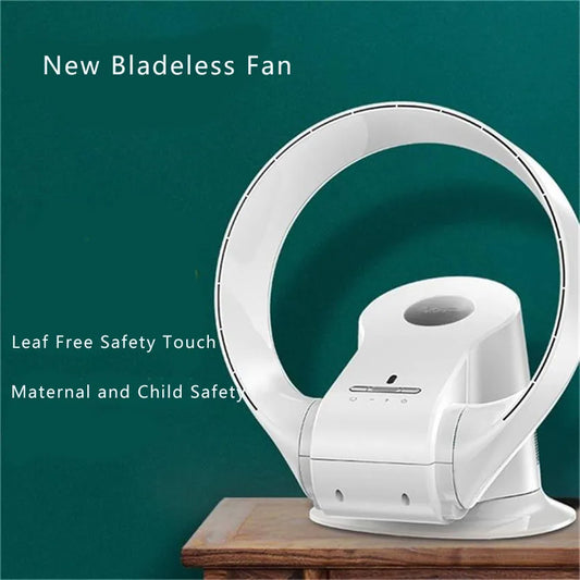 Bladeless Fan Muted Home Intelligent Wall Mounted Shaking Head Fan Floor Fan Remote Control Electric Fan Circulation Fan 220V