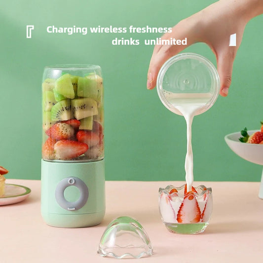 500ML Electric Juicer Portable Smoothie Blender 6 Knife Mini Blenders USB Wireless Rechargeable Mixer Juicers Cup For Travel