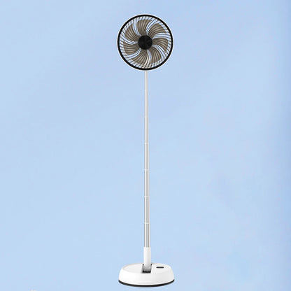 Remote control outdoor folding telescopic aluminum alloy fan timed shaking home office fan silent desktop floor 7200mAh fan